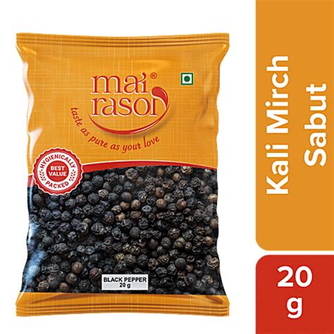 Buy Mai Rasoi Black Pepper/Kali Mirch Sabut Whole - Premium Quality ...
