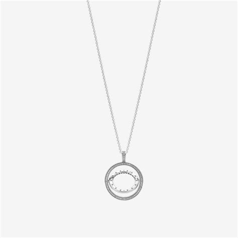 Pandora Chain Necklaces For Cheap Online - Logo Circle Sterling Silver