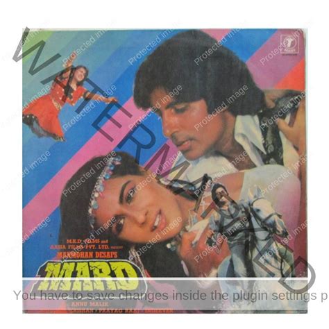 Bollywood music vinyl record clock: Mard Amitabh rare old LP for sale India