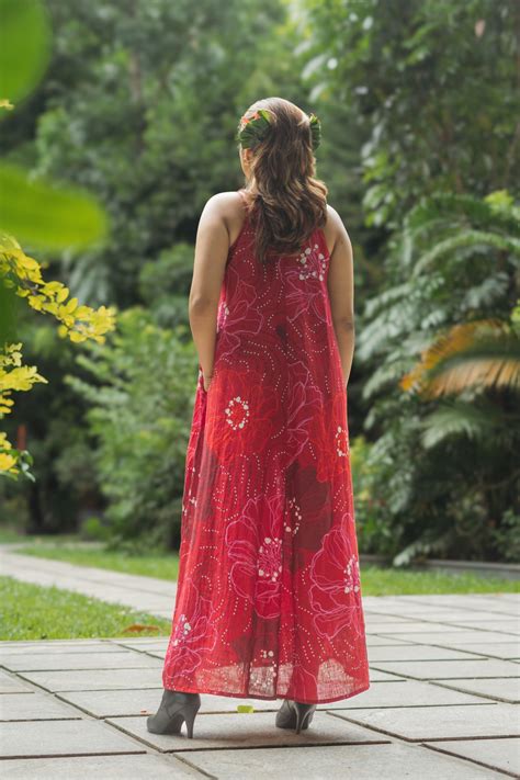 Printed Linen Juliet Dress- Red – Notch Lifestyle