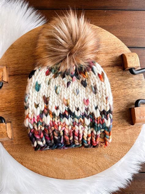 Toddler Winterfell Beanie; Winter Hat; Knit Hat; Multicolored Hat for ...