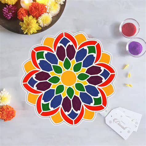 Buy Craftvatika Riddhi Rangoli Design for Diwali Decoration Item for ...