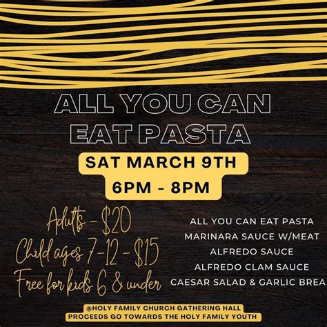 All You Can Eat Pasta, 5315 Tieton Dr, Yakima, WA, United States ...