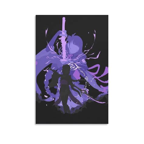 Buy Raiden Sho Genshin Impact Game And Wall Art Picture Print Modern ...
