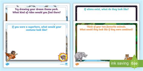 Creative Drawing Prompts (teacher made) - Twinkl