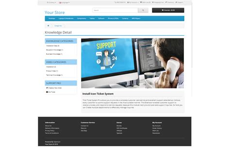 Opencart - Ticket System Pro