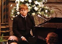 Elton John at Princess Diana's funeral | Diana funeral, Princess diana ...