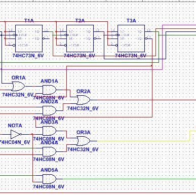 Image result for 3-Bit Binary Counter Using Jk Flip Flops