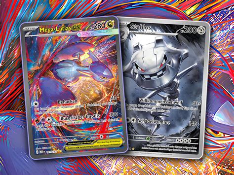 Mega-Latias-ex und weitere Pokémon-Karten aus "Mega-Entwicklung ...