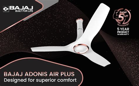 Buy Bajaj Adonis Air Plus 1200MM(48") Ceiling Fans For Home | BEE 1 ...