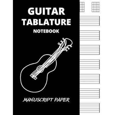 GUITAR TABLATURE NOTEBOOK: 2 in 1 - Blank Guitar Tab | Ubuy India