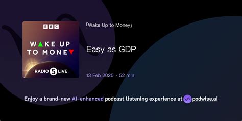 Easy as GDP | Wake Up to Money | Podwise