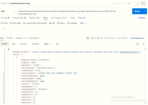 Image result for Azure Cognitive Search API