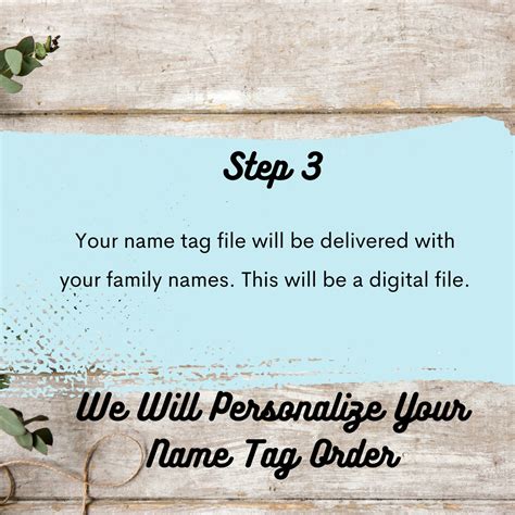 Personalized Family Reunion Name Tags | Data Merge Name Tags for Family ...