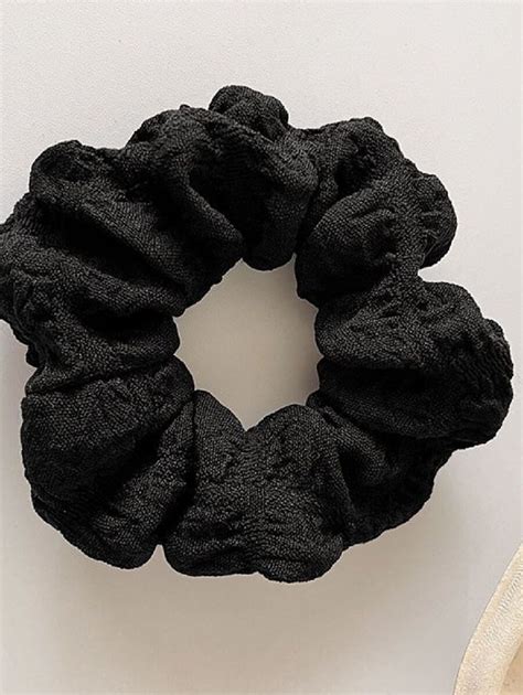 3pcs Solid Scrunchies For Daily Hair Styling, Suitable For Travel ...