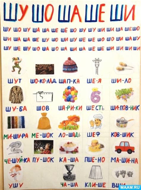 Игры на автоматизацию звука ш в картинках