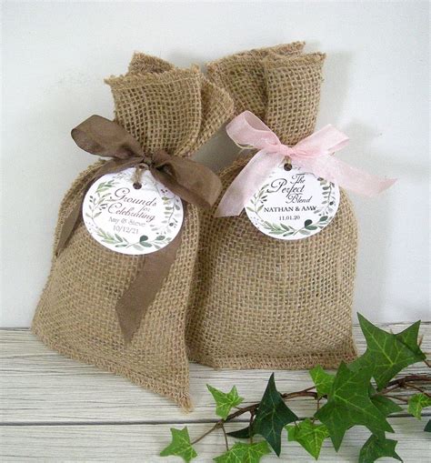 Custom Favor Bags the Perfect Blend Personalized Wedding Favors Burlap ...