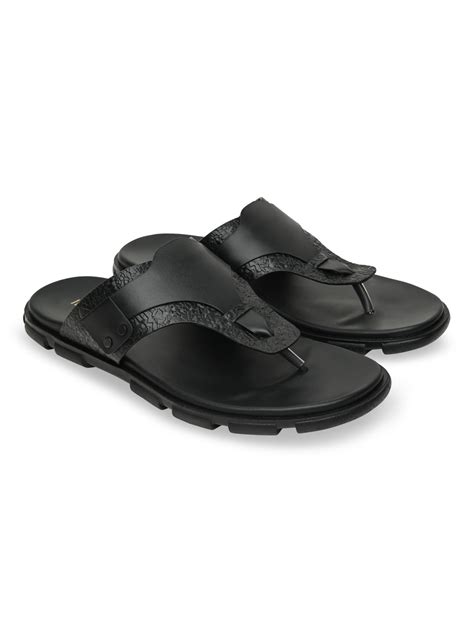 Imperio By Regal Black Men Casual Leather Sandals – Regal Shoes