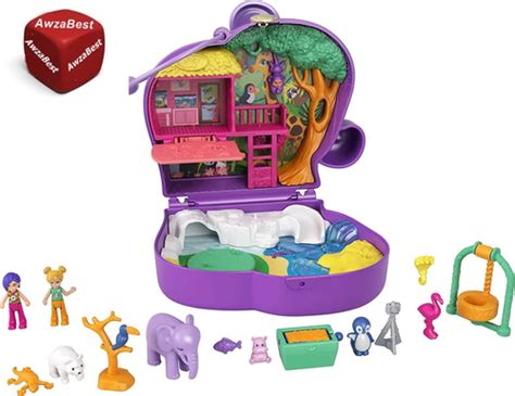 Buy Polly Pocket Elephant Adventure Compact Animal Theme Micro Polly ...