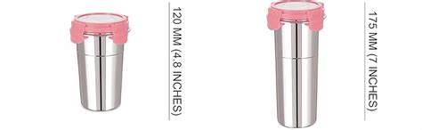 Buy Black Olive Stainless Steel Fusion Tumbler Glass- Air Tight jar ...