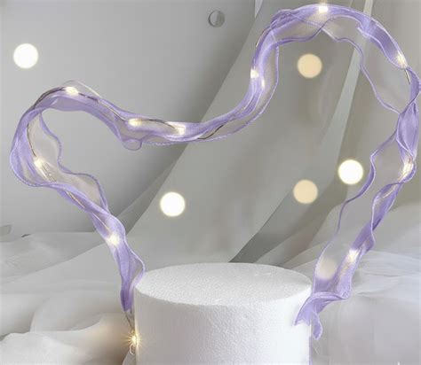 LED purple ribbon cake topper – Bakeworld Retails Pvt Ltd