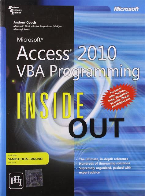 Microsoft Access 2010 Vba Programming Inside Out : Couch A: Amazon.in ...