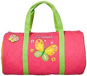 Personalized Quilted Duffle Bag, Butterfly, Name Elizabeth : Amazon.in ...