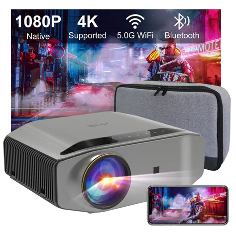 Buy Artlii EN 2 4K Projector, Full HD Native 1080P Projector, 5G WiFi ...