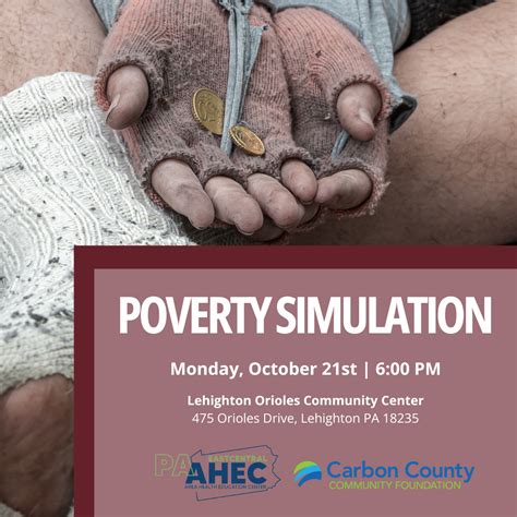 Poverty Simulation Planned for Carbon County - Carbon County Community ...