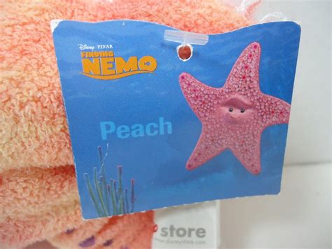 New Finding Nemo 7" PEACH THE STARFISH Plush Fuzzy Beanbag Disney Store ...