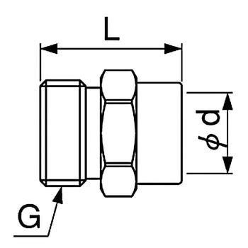 フレキ用銅管オスアダプタ ミヤコ 銅管用継手(アダプター) 【通販モノタロウ】
