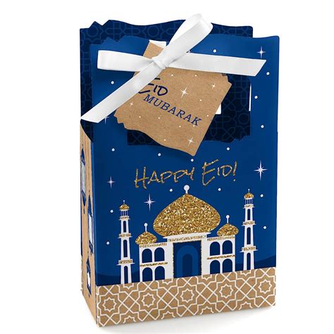 Big Dot of Happiness Ramadan - Eid Mubarak Favor Boxes - Set of 12 ...