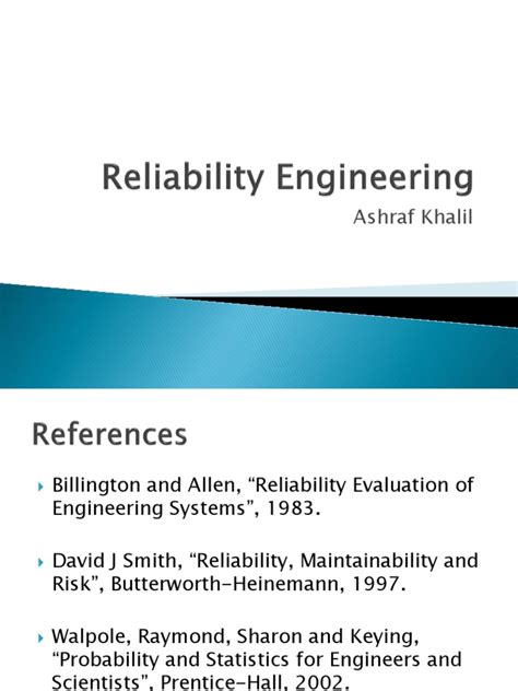 Reliability engineering Applications and Examples 的图像结果