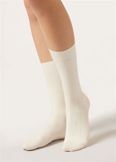 Ribbed Mid-Calf Socks - Calzedonia
