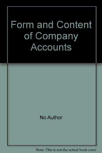 Form and Content of Company Accounts : Coopers & Lybrand: Amazon.in: Books