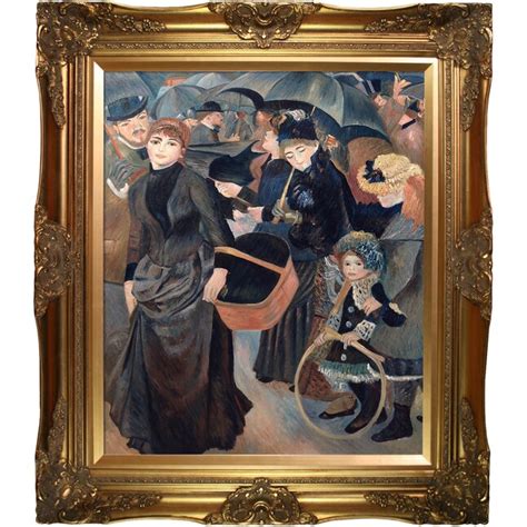 La Pastiche The Umbrellas Pierre-auguste Renoir Framed 28-in H x 32-in ...