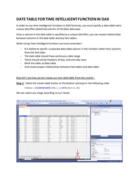 Creating Date Table - DATE TABLE FOR TIME INTELLIGENT FUNCTION IN DAX ...