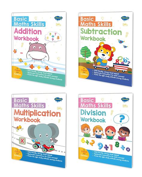 Buy Basic maths skills workbook | set of 4 books | Addition ...