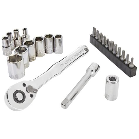 CRAFTSMAN VERSASTACK 24-Piece Standard (SAE) Polished Chrome Mechanics ...