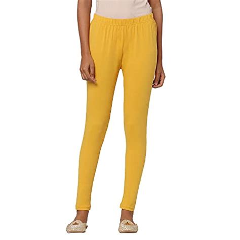 Buy STOP by Shoppers Stop Womens Tapered Fit Solid Knitted Leggings at ...