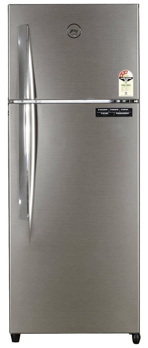 Godrej 261 L 3 Star Frost Free Double Door Refrigerator Silver Glaze ...