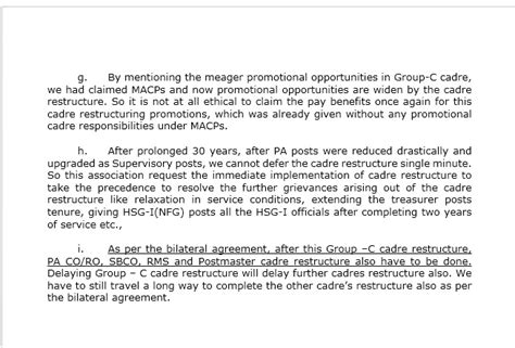 Directorate detailed reply to AIAPS regarding Group C cadre ...