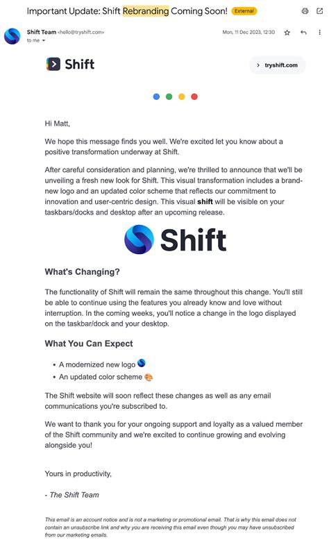 40 Rebranding Announcement Email Examples I Love (For Your Inspiration ...