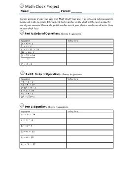 Image result for Easy Math Clock Project