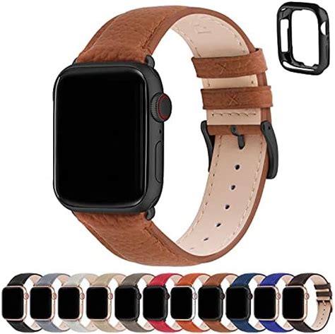 Apple Watch Leather Link (40mm) - Black - Small : Amazon.in: Electronics