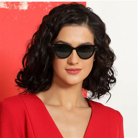 Buy Red Black Green Solid Full Rim Cat Eye Vincent Chase Polarized ...
