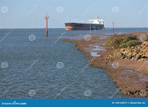 Merchant Ship Entering Port Hedland Pilbara Ports Authority Western ...