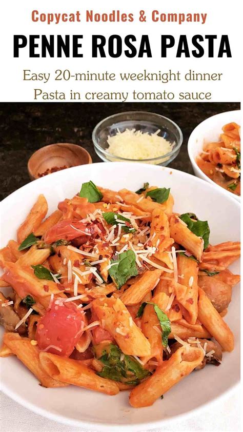 Penne Rosa - Creamy Tomato Pasta | Recipe | Penne rosa recipe, Penne ...