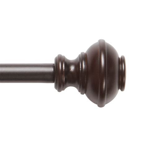 Umbra Notch 1/2-Inch Drapery Rod for Window, 88 to 120-Inch, Espresso ...