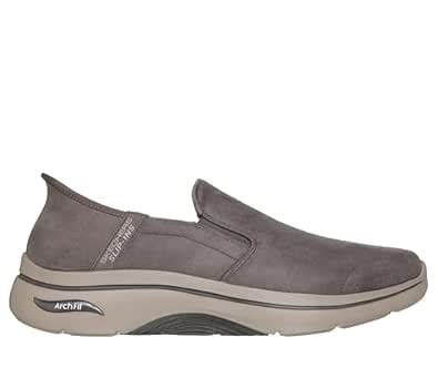 Buy Skechers Men GO Walk Arch FIT 2.0 - Quest Brown Slip INS Walking ...
